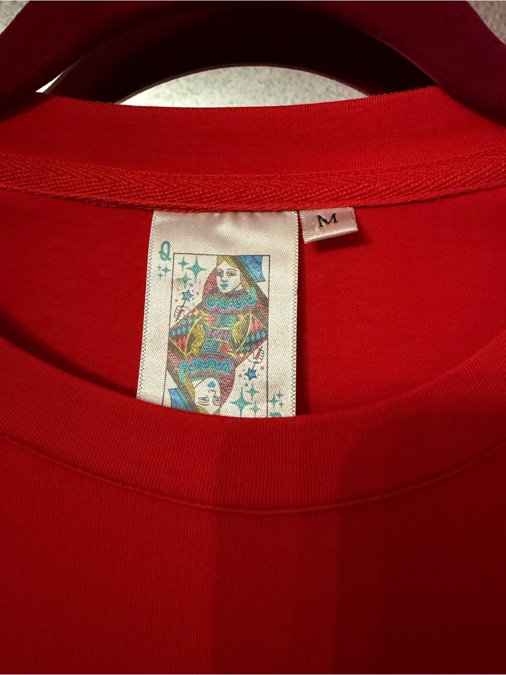QUEEN OF SPARKLES Red Graphic Sleeveless Dress - Picture 3 of 4
